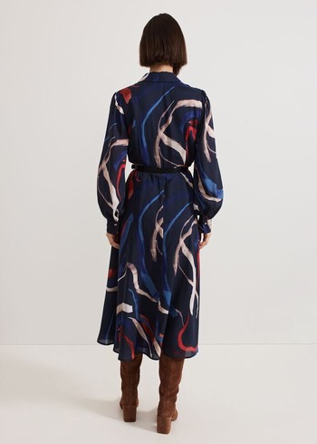 Phase Eight Katy Dress Navy Canada | QSFYRV-150